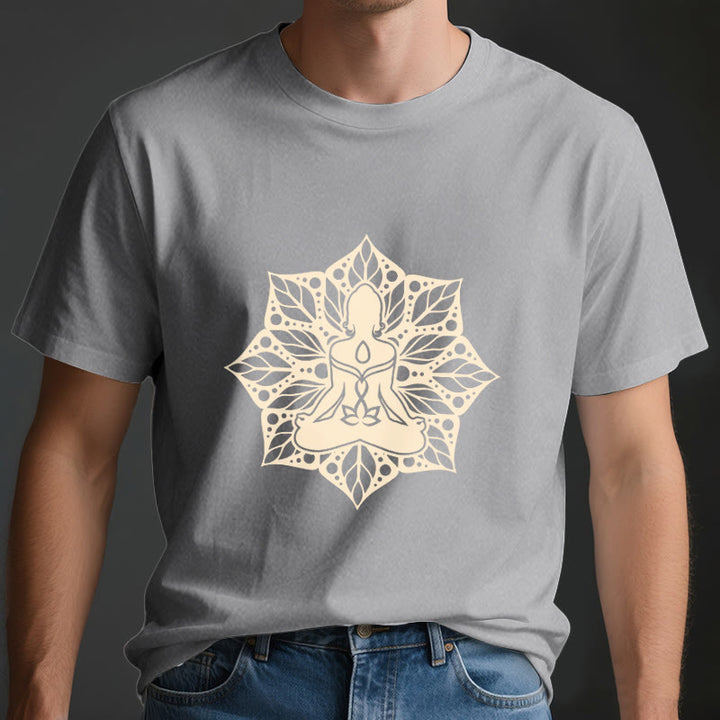 Camiseta de yoga y meditación floral Olivenorma Medala - image 4