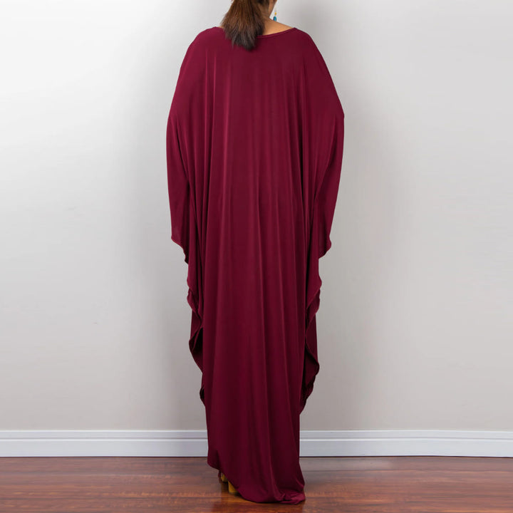 Vestido caftán con diseño tejido y camisa de protección solar de Olivenorma Beach