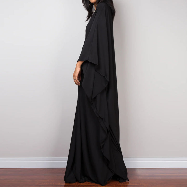 Vestido caftán con diseño tejido y camisa de protección solar de Olivenorma Beach