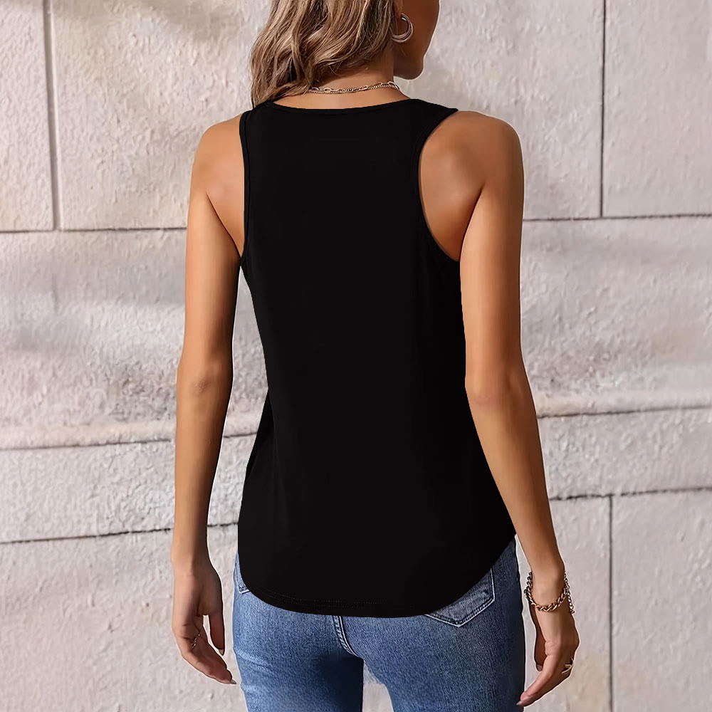 Olivenorma - Camiseta sin mangas suave con espalda deportiva y gráficos de bola de cristal y ojo mágico - image 3