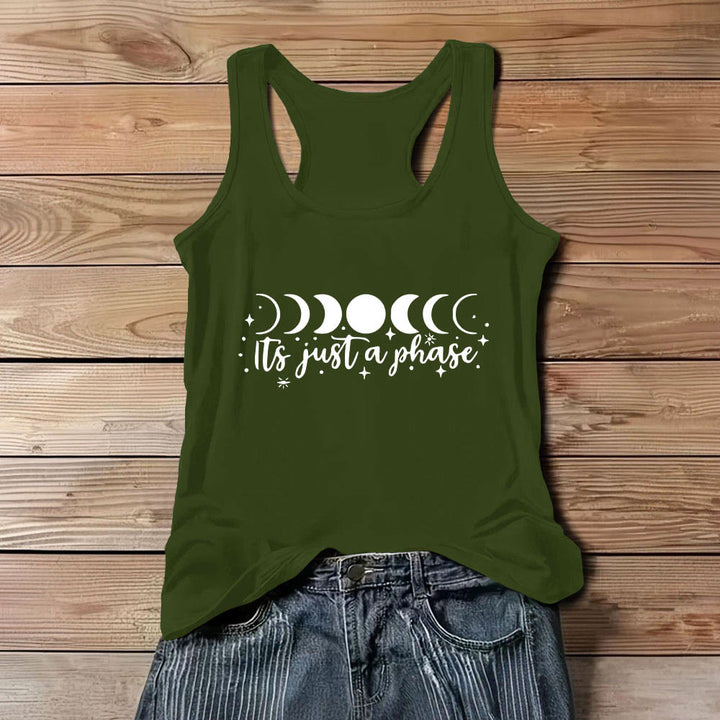 Olivenorma "Es solo una fase" Camiseta sin mangas suave y cómoda con pensamientos positivos - Verde - 3XL - image 12