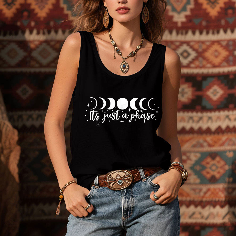 Olivenorma "Es solo una fase" Camiseta sin mangas suave y cómoda con pensamientos positivos - image 2