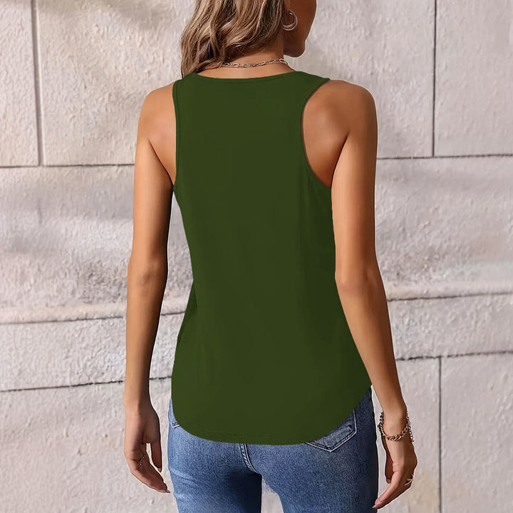 Olivenorma "Vive al sol, ama a la luna" Camiseta sin mangas cómoda Luna y Sol - image 3