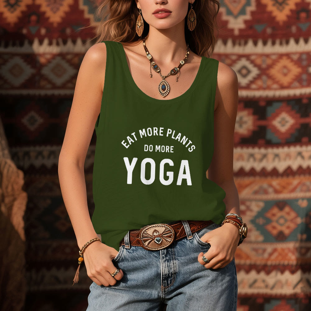 Camiseta sin mangas Olivenorma "COME MÁS PLANTAS, HAZ MÁS YOGA" - image 12