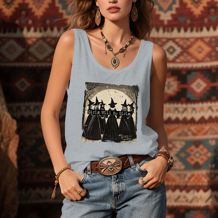 Olivenorma "CHICAS AYUDARÁN A CHICAS" Camiseta sin mangas espiritual de Power Witches para niñas - image 10