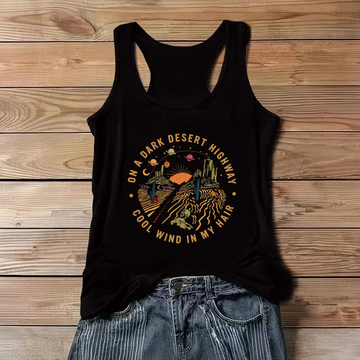 Olivenorma - Camiseta informal de verano para mujer, cuello redondo, sin mangas - Negro - 3XL - image 5