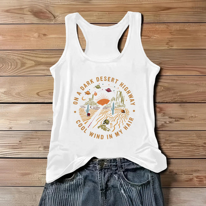 Olivenorma - Camiseta informal de verano para mujer, cuello redondo, sin mangas - Blanco - 3XL - image 7