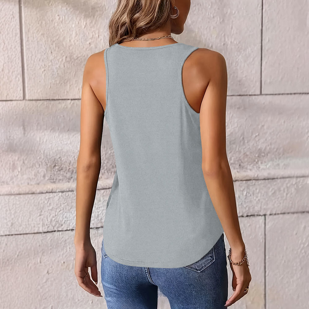 Camiseta sin mangas con cuello redondo y diseño de fases lunares místicas celestiales de Olivenorma para mujer - image 3