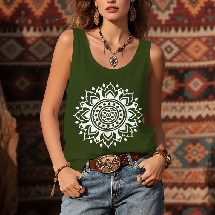 Olivenorma Boho Mandala - Camiseta de tirantes holgada para mujer - image 10