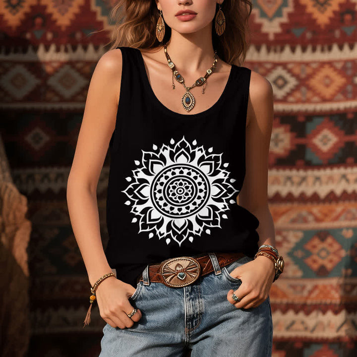 Olivenorma Boho Mandala - Camiseta de tirantes holgada para mujer - image 6
