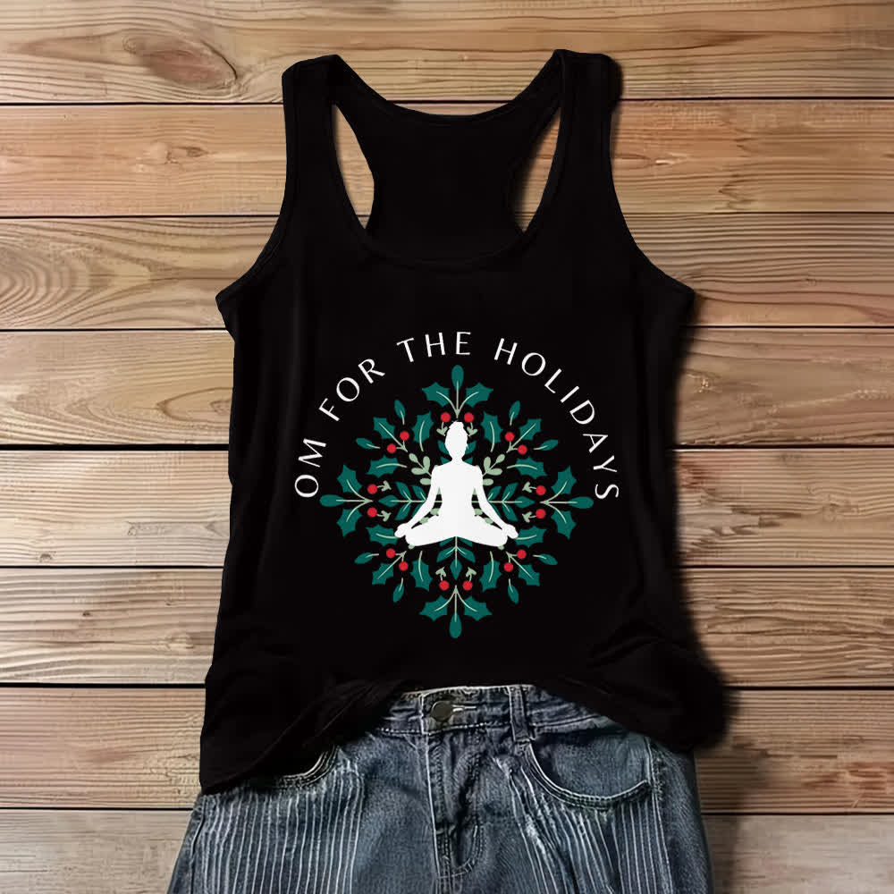 Camiseta sin mangas de entrenamiento Olivenorma Om for the Holidays - Negro - 3XL - image 3