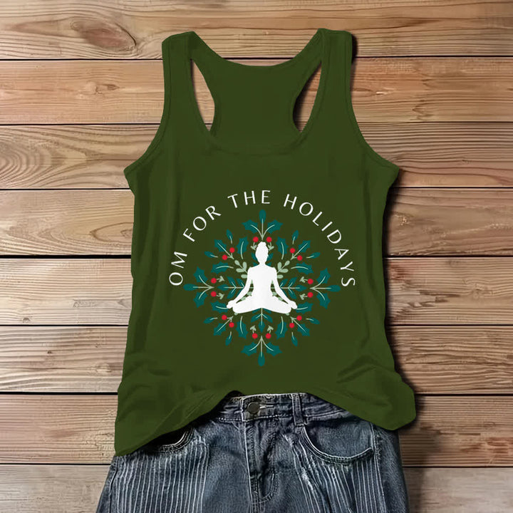 Camiseta sin mangas de entrenamiento Olivenorma Om for the Holidays - Verde - 3XL - image 9