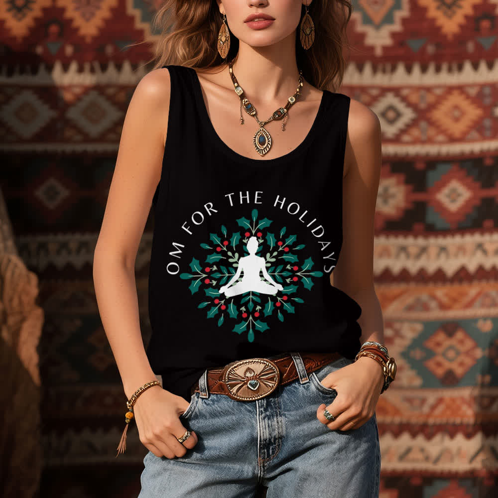 Camiseta sin mangas de entrenamiento Olivenorma Om for the Holidays - image 4