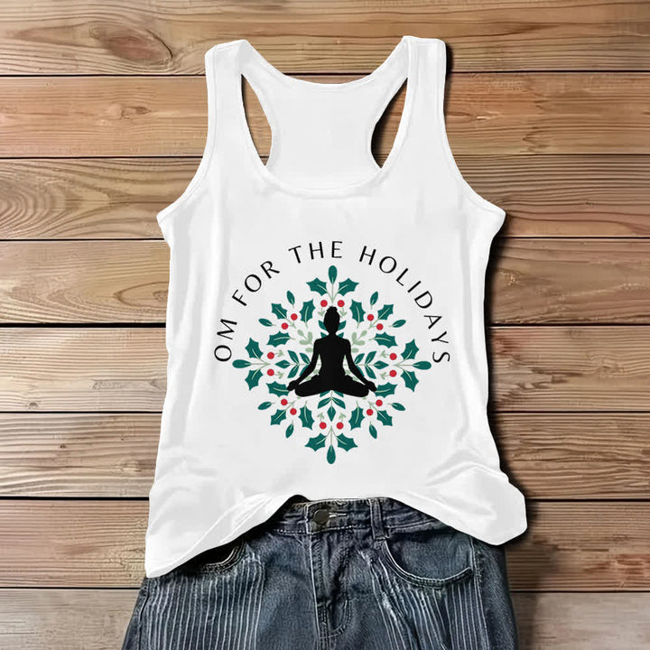 Camiseta sin mangas de entrenamiento Olivenorma Om for the Holidays - Blanco - 3XL - image 1