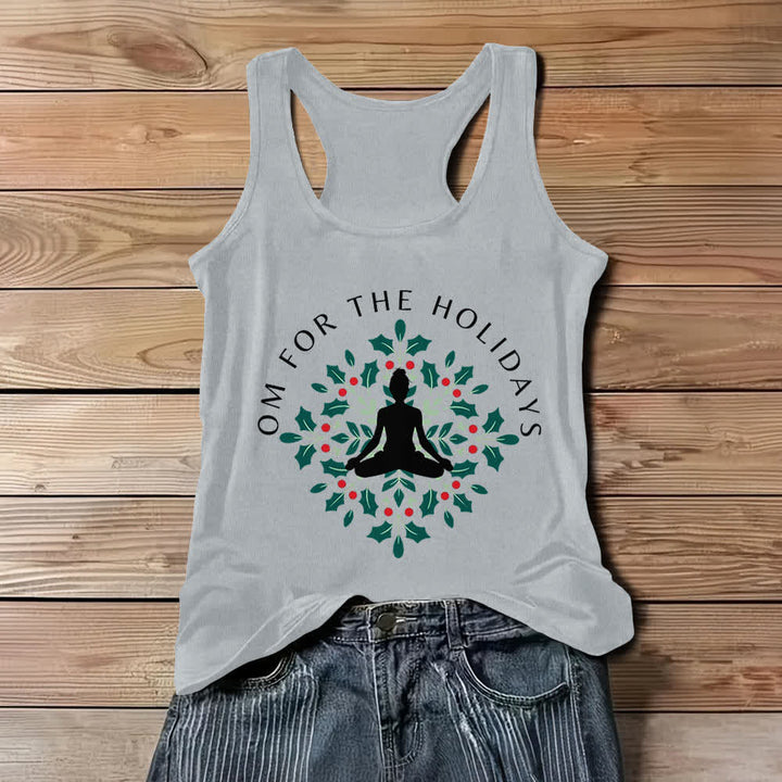 Camiseta sin mangas de entrenamiento Olivenorma Om for the Holidays - Gris - 3XL - image 5