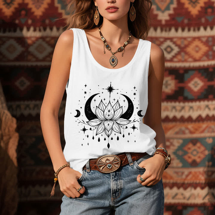Olivenorma Yoga Lotus Camisetas sin mangas con espalda cruzada - image 4