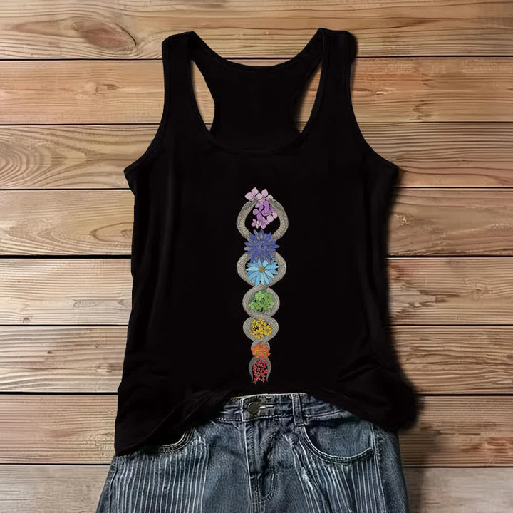 Camiseta Olivenorma del Despertar de la Kundalini de los 7 Chakras - Negro - 3XL - image 3