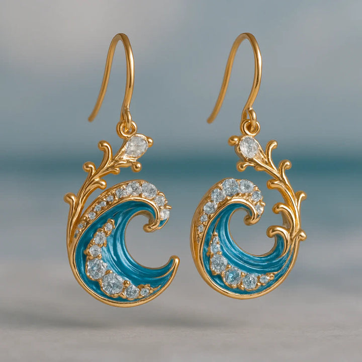 Olivenorma Elysian Tides – El secreto del océano: pendientes, collar y anillo - Pendientes - 1*1,2 cm - image 6