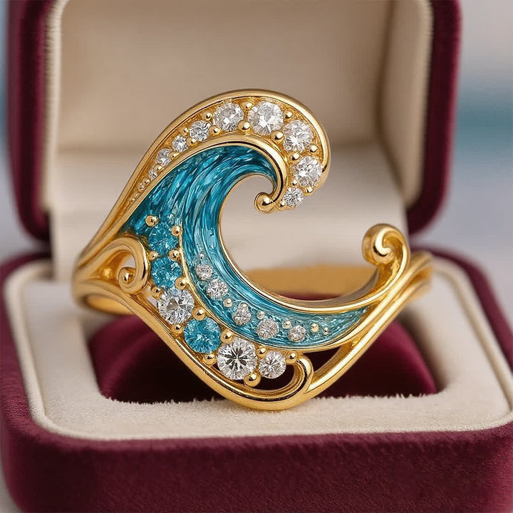 Olivenorma Elysian Tides – El secreto del océano: pendientes, collar y anillo - image 4