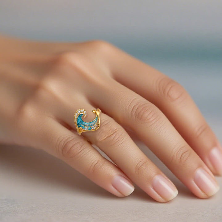 Olivenorma Elysian Tides – El secreto del océano: pendientes, collar y anillo - image 5