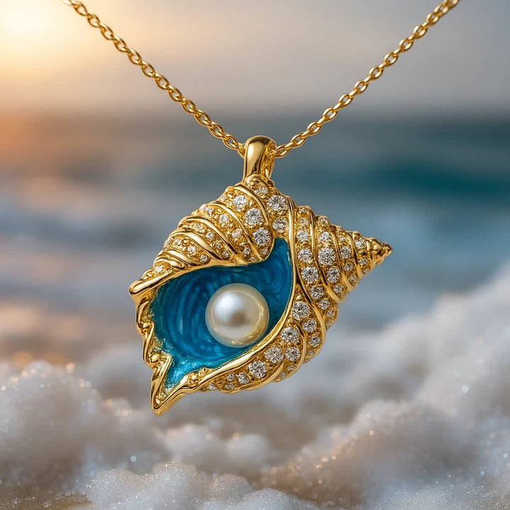 Olivenorma Elysian Tides – El secreto del océano: pendientes, collar y anillo - Collar - 40+5 cm - image 8