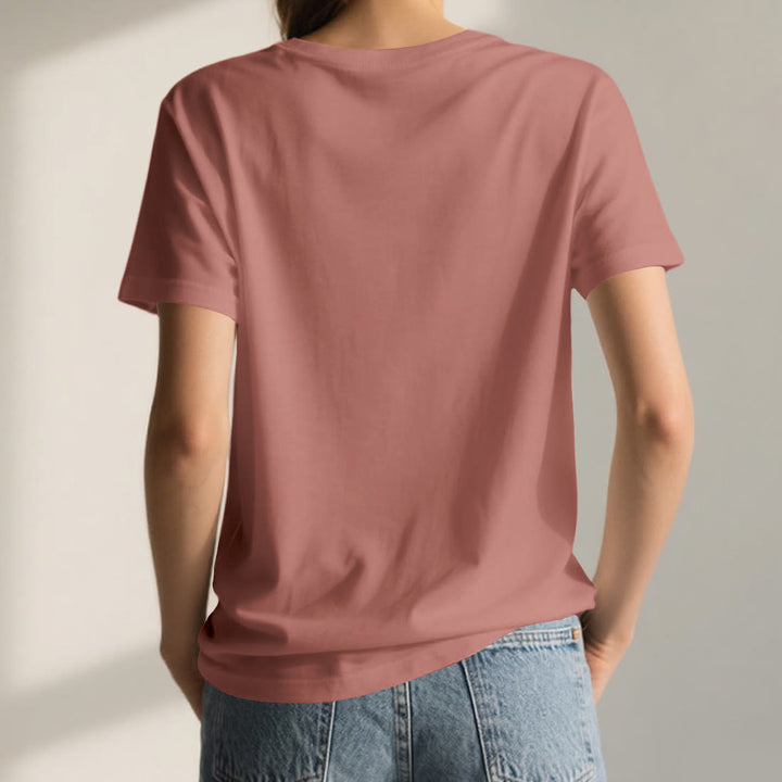 Camiseta floral de mandala Olivenorma con cuello en V y corte regular, camiseta espiritual de loto - image 3