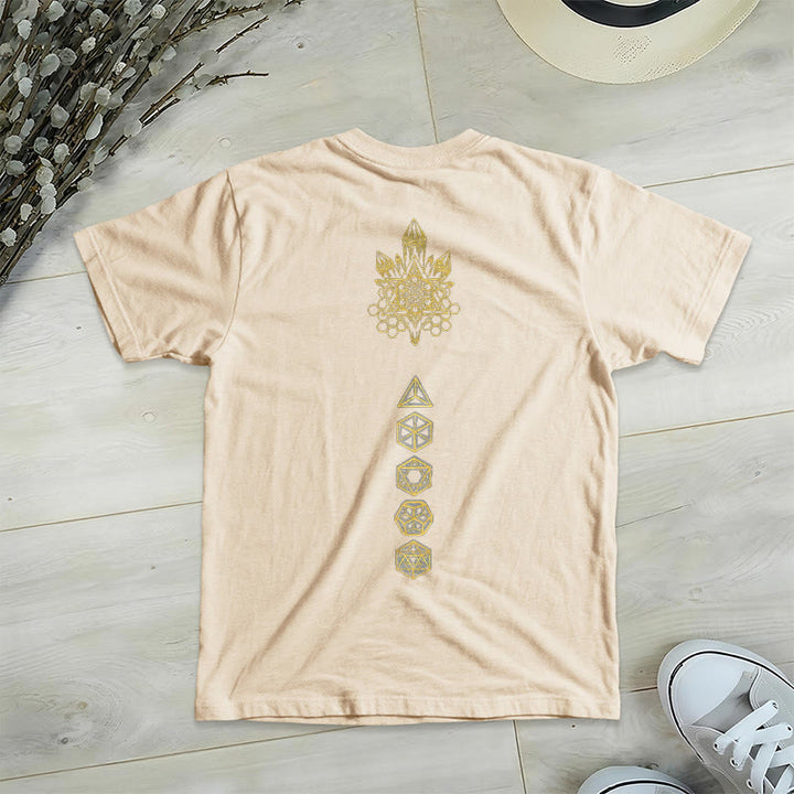 Camiseta gráfica suave Olivenorma , camisetas espirituales con cuello en V y el Cubo de Metatrón - image 13