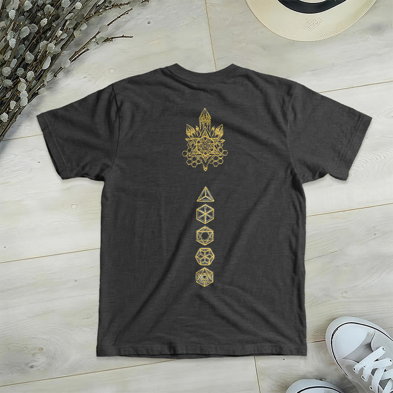 Camiseta gráfica suave Olivenorma , camisetas espirituales con cuello en V y el Cubo de Metatrón - image 15