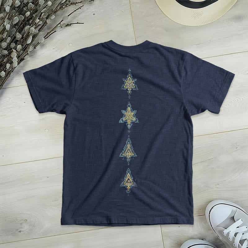 Camiseta de cuello en V con el símbolo del cubo de Metatro de Olivenorma , geometría sagrada, sanación y espiritualidad. - image 22