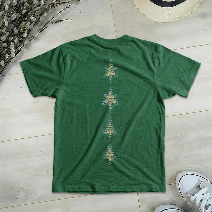 Camiseta de cuello en V con el símbolo del cubo de Metatro de Olivenorma , geometría sagrada, sanación y espiritualidad. - image 26