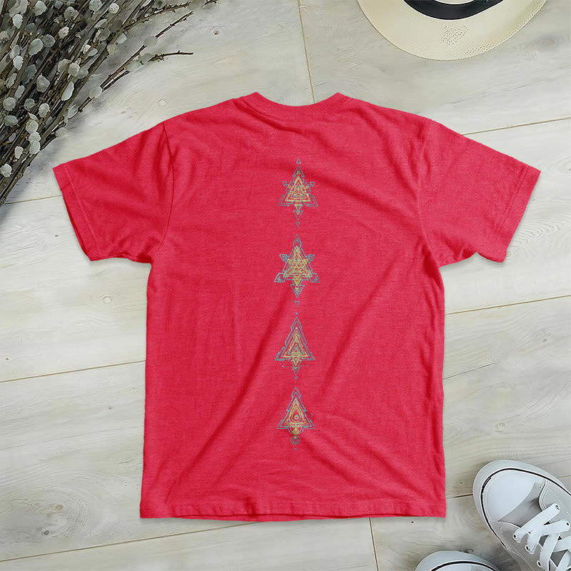 Camiseta de cuello en V con el símbolo del cubo de Metatro de Olivenorma , geometría sagrada, sanación y espiritualidad. - image 32