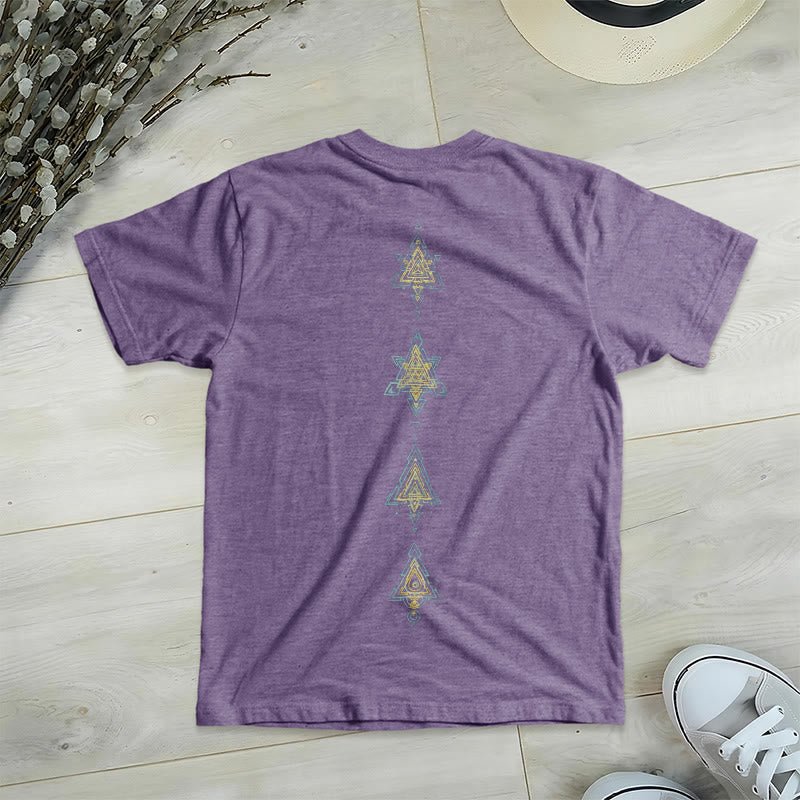 Camiseta de cuello en V con el símbolo del cubo de Metatro de Olivenorma , geometría sagrada, sanación y espiritualidad. - image 24