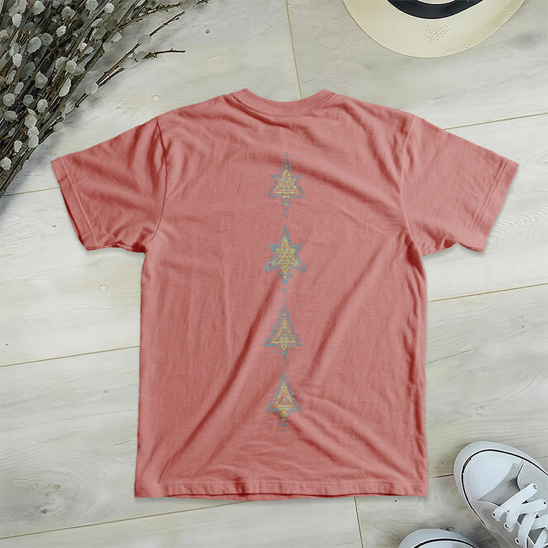 Camiseta de cuello en V con el símbolo del cubo de Metatro de Olivenorma , geometría sagrada, sanación y espiritualidad. - image 30