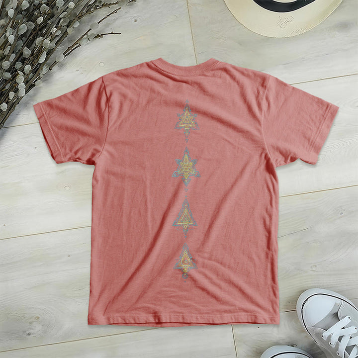 Camiseta de cuello en V con el símbolo del cubo de Metatro de Olivenorma , geometría sagrada, sanación y espiritualidad. - image 30