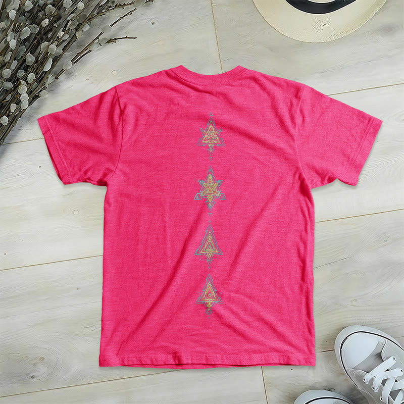 Camiseta de cuello en V con el símbolo del cubo de Metatro de Olivenorma , geometría sagrada, sanación y espiritualidad. - image 34