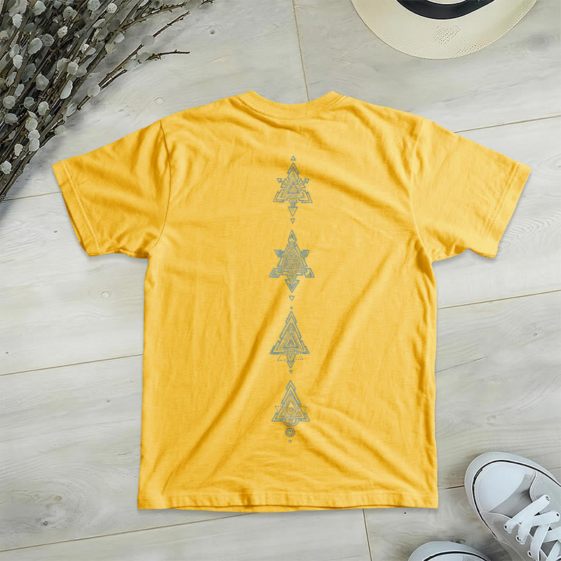 Camiseta de cuello en V con el símbolo del cubo de Metatro de Olivenorma , geometría sagrada, sanación y espiritualidad. - image 18