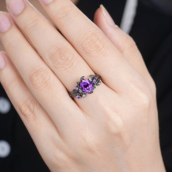 Anillo de amatista Olivenorma La Hechicera del Crepúsculo - image 2