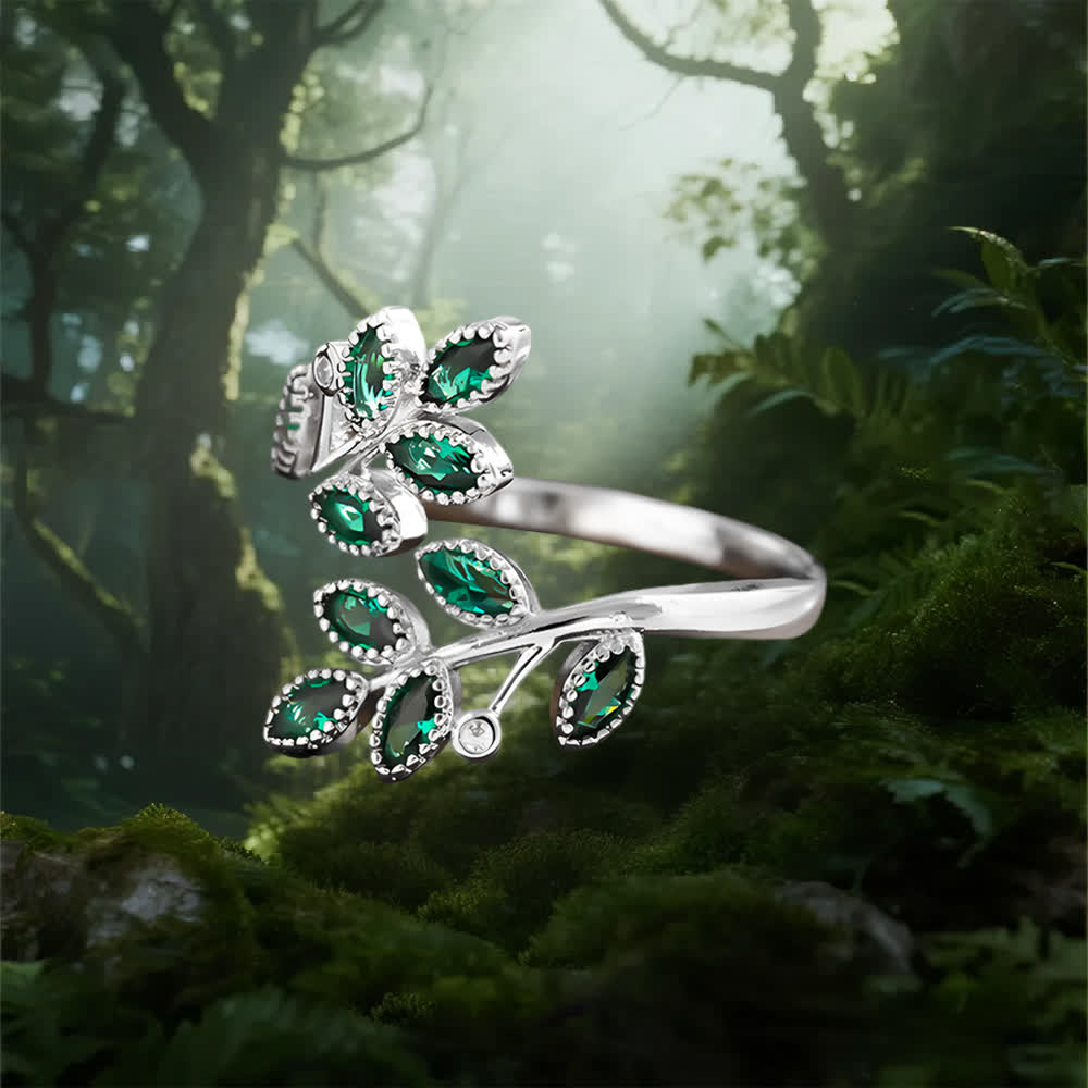 Anillo de hojas majestuosas del bosque de Olivenorma - image 4
