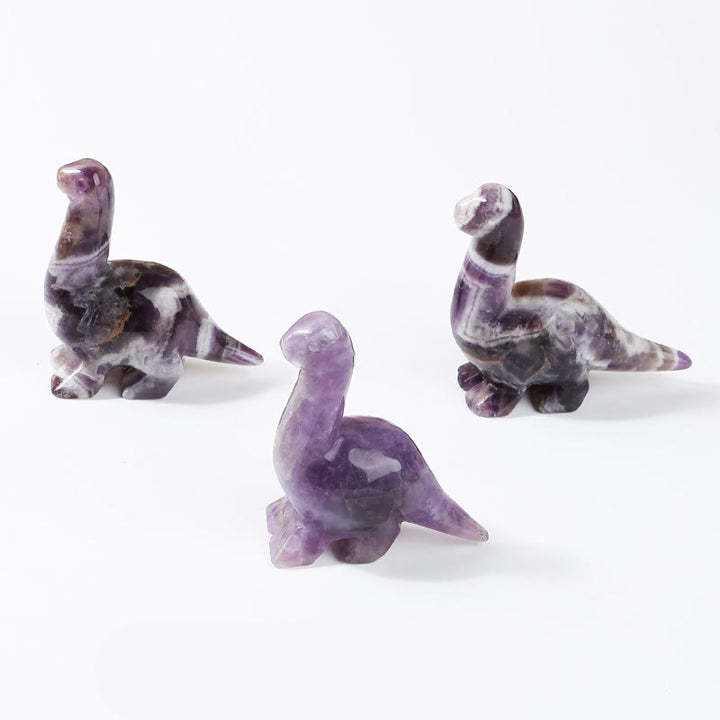 Adorno para el hogar con forma de dinosaurio de cristal de 2,5 pulgadas de Olivenorma