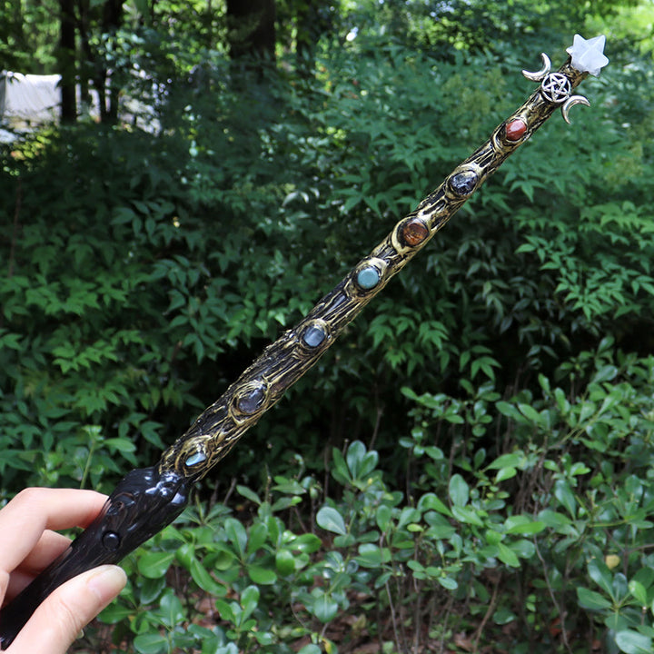 Varitas de cristal Merkaba de chakras naturales de Olivenorma