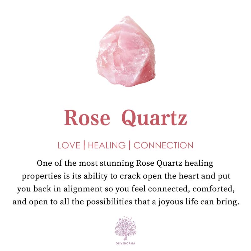Piedra para la preocupación del pulgar con forma de corazón de cuarzo rosa de Olivenorma
