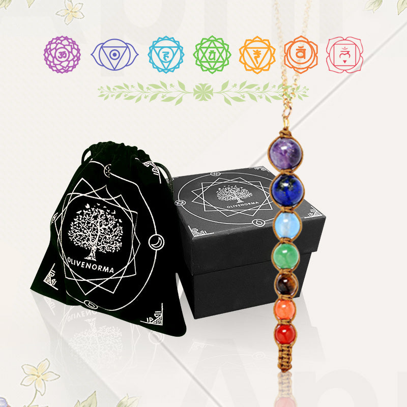 Collar de sanación de chakras con orgón de Olivenorma 