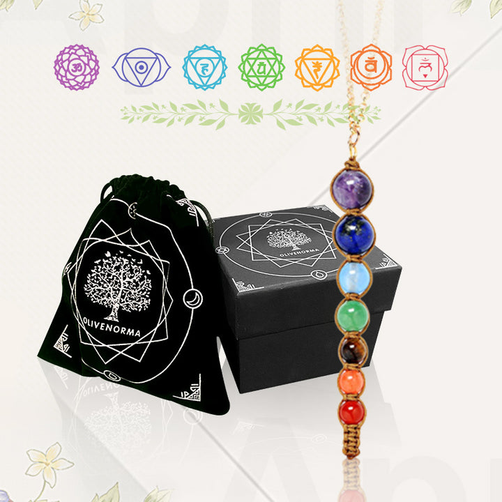 Collar de sanación de chakras con orgón de Olivenorma 