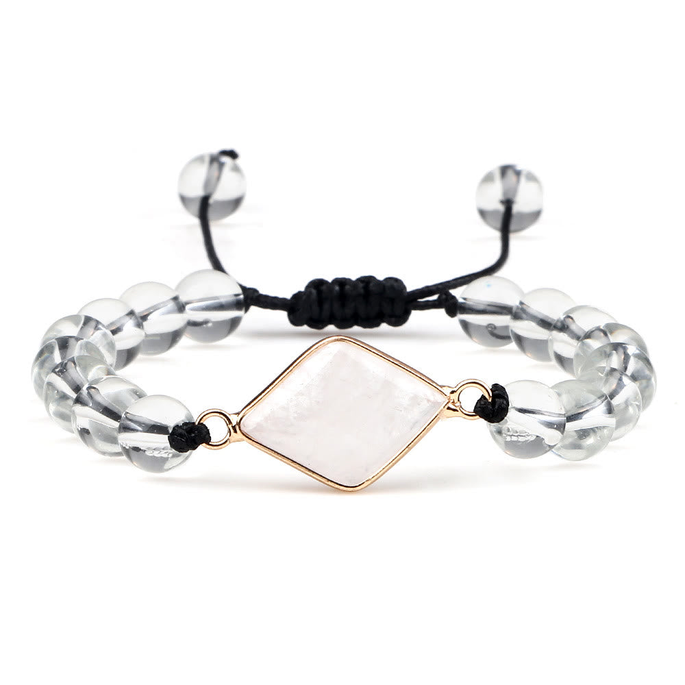 Pulsera de cuentas de opalita con piedra de ojo de gato de Olivenorma