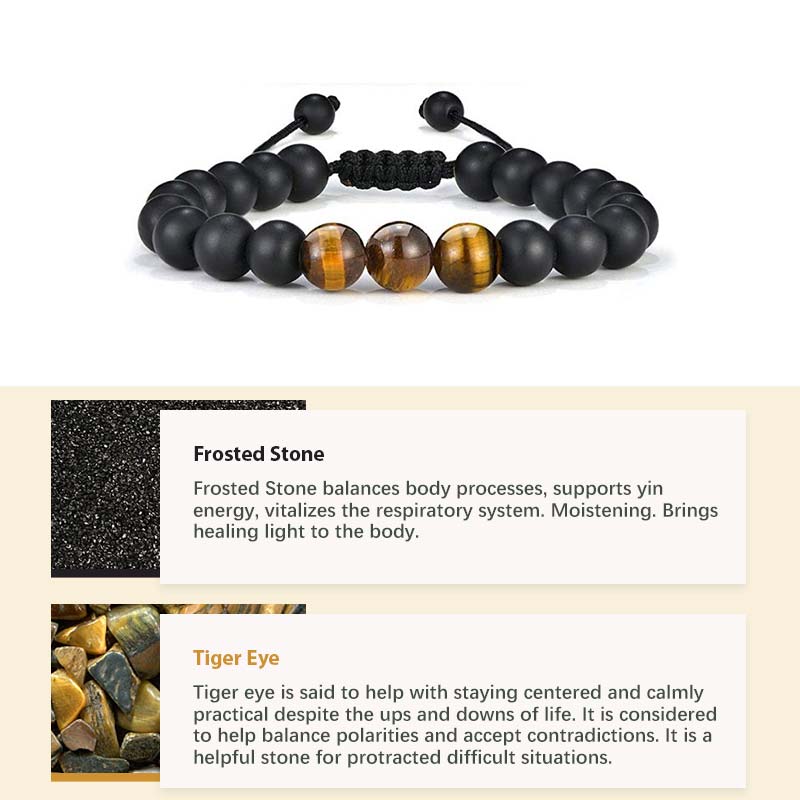 Pulsera curativa con piedra de cristal natural