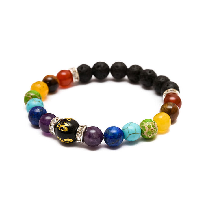 Pulsera de cristales naturales para aliviar la ansiedad de Olivenorma 