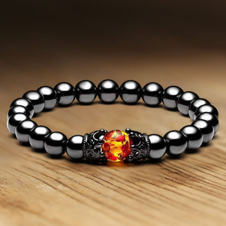 Pulsera de piedra de cristal natural.