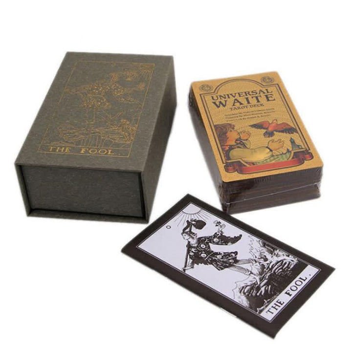 Cartas de tarot holográficas de adivinación de lujo premium de Olivenorma