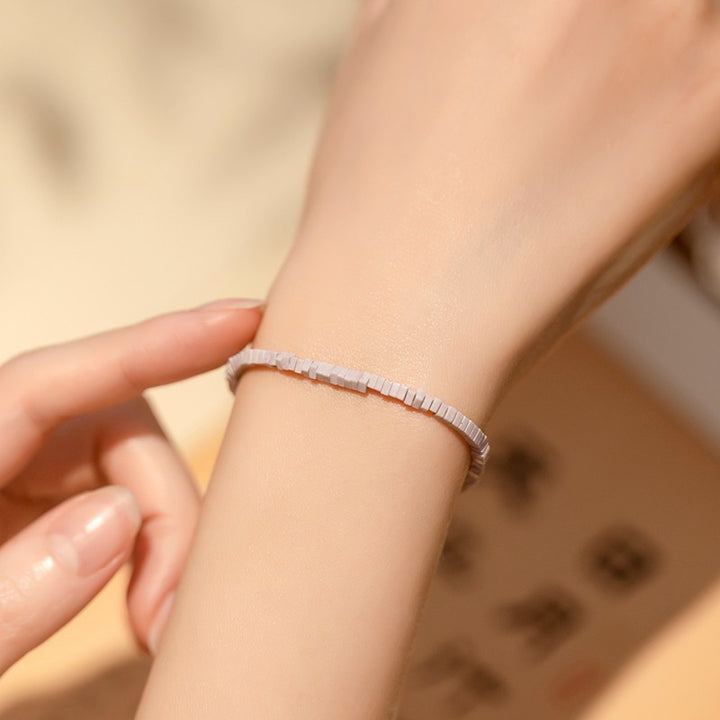 Pulsera de piedras preciosas curativas de lepidolita: piedra del amante