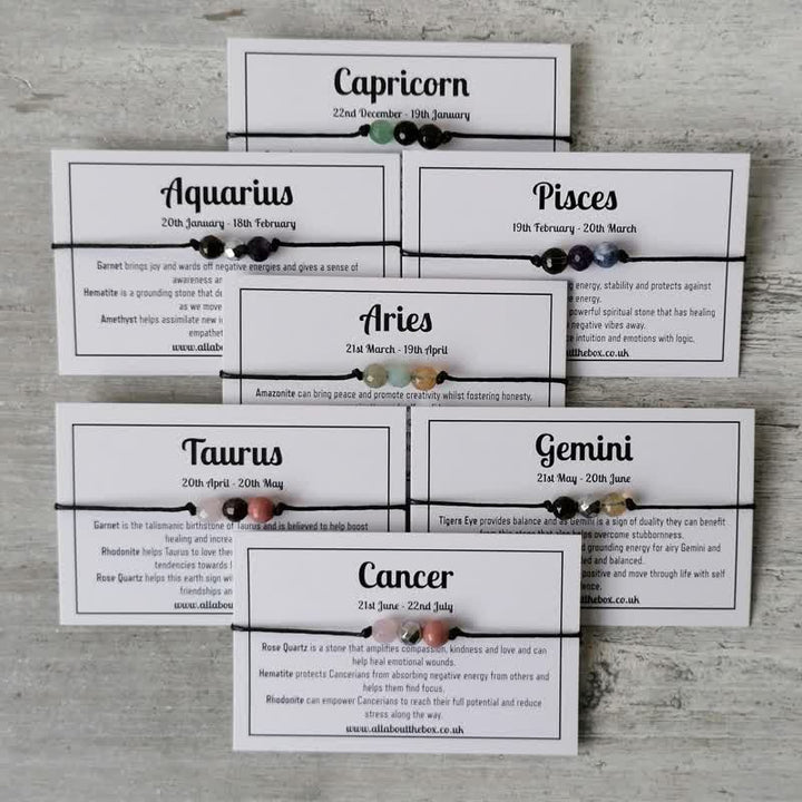 Pulsera mágica de 12 estrellas con cuentas de cristal.